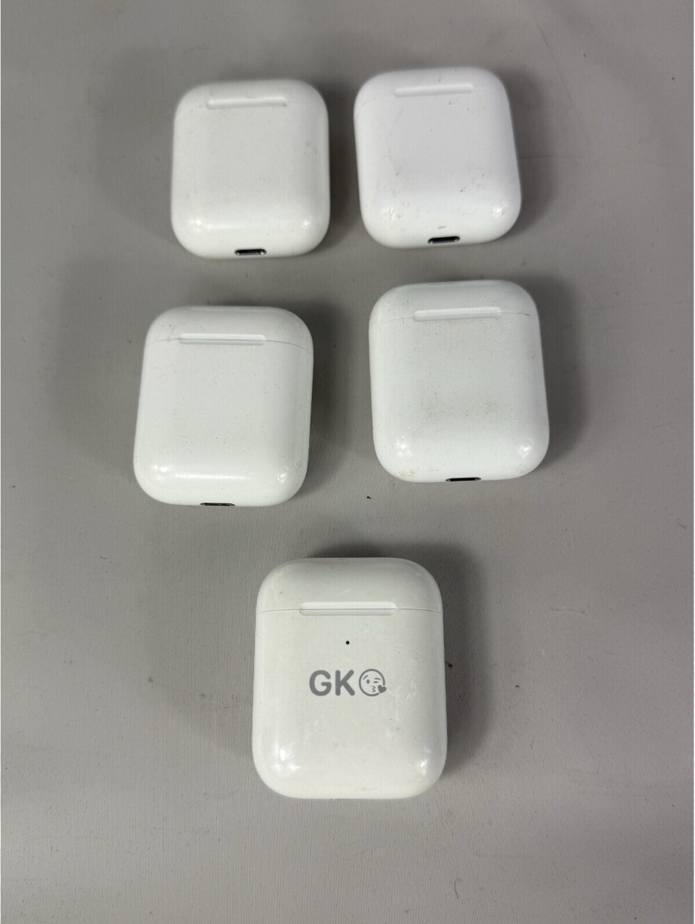 Lot of 5 Apple AirPods 2nd Generation Charging Case A1602 White Cases Only